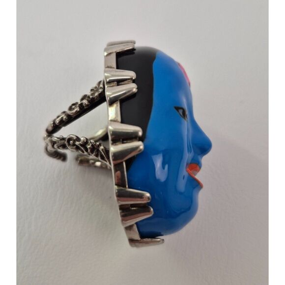 Gucci Blue Face Ring Unmasked Size Small - Picture 3 of 6